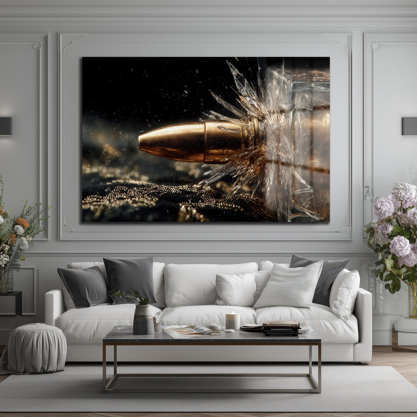 DEKORATİF YATAY CAM TABLO - TT3181