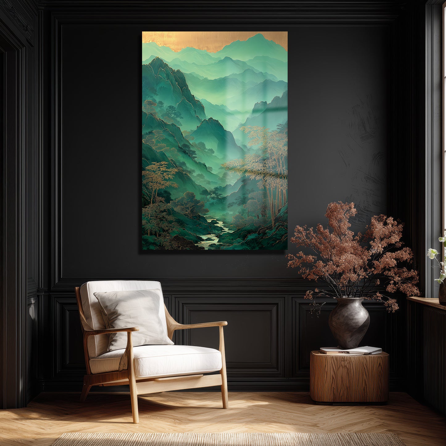 DEKORATİF DİKEY CAM TABLO - TT3470