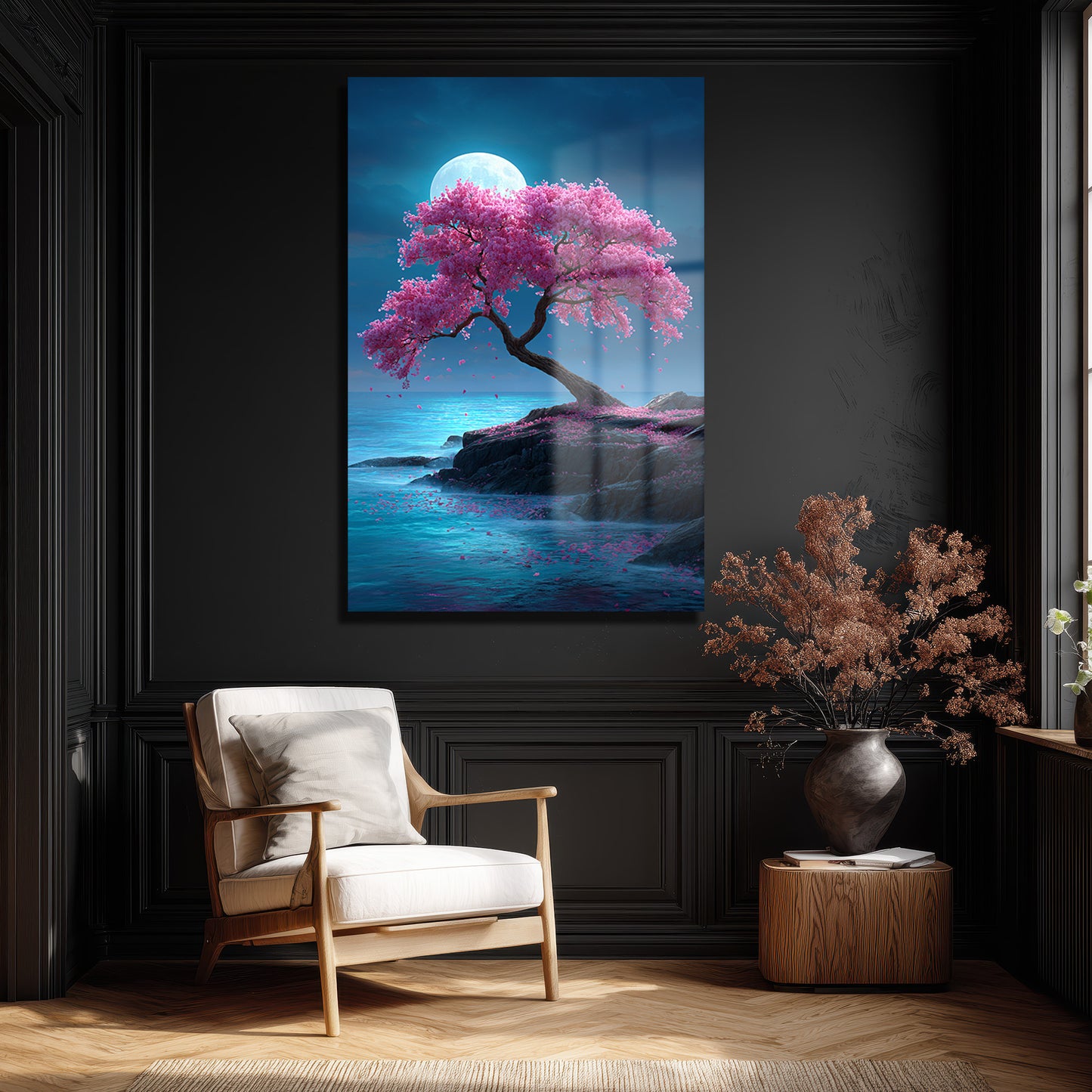 DEKORATİF DİKEY CAM TABLO - TT3471