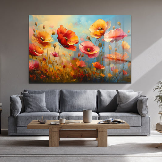 DEKORATİF YATAY CAM TABLO - TT3155