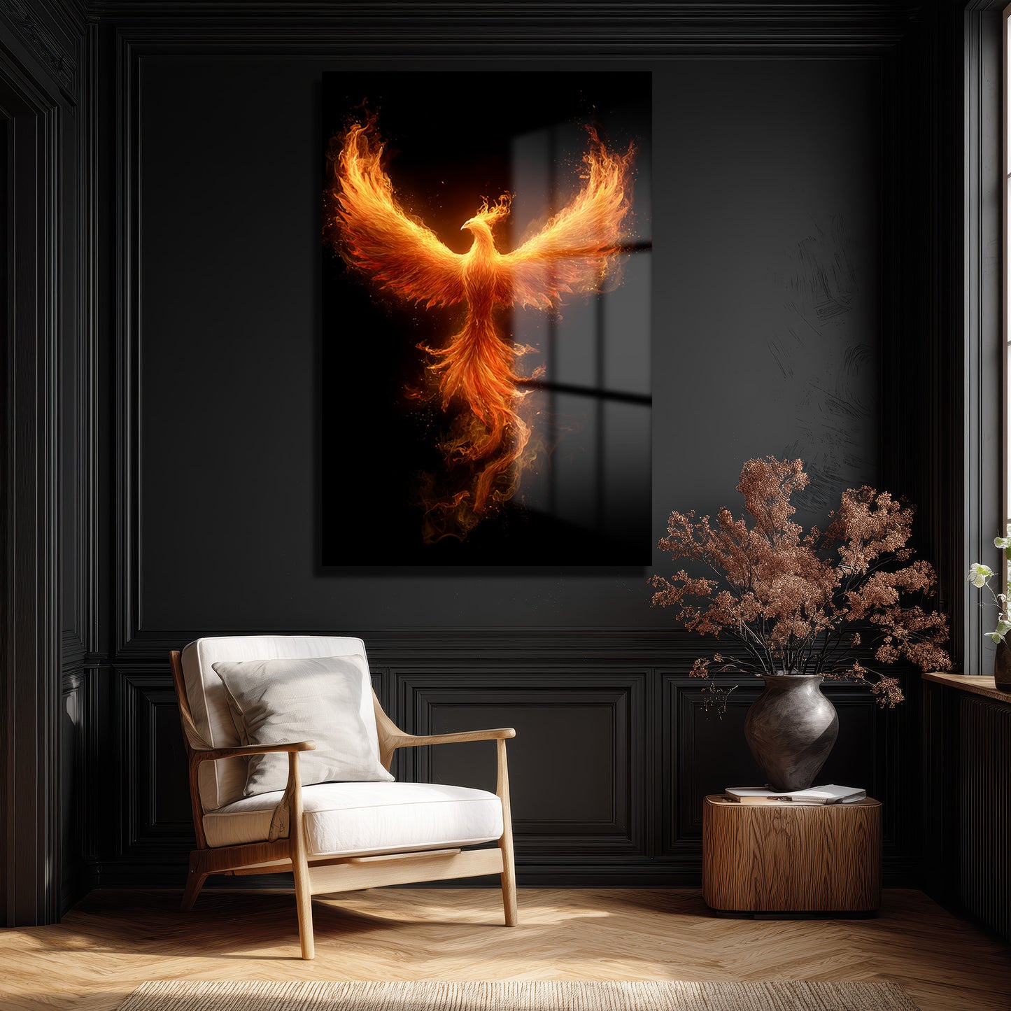 DEKORATİF DİKEY CAM TABLO - TT3475