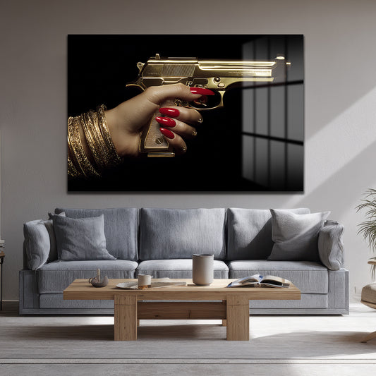 DEKORATİF YATAY CAM TABLO - TT3160