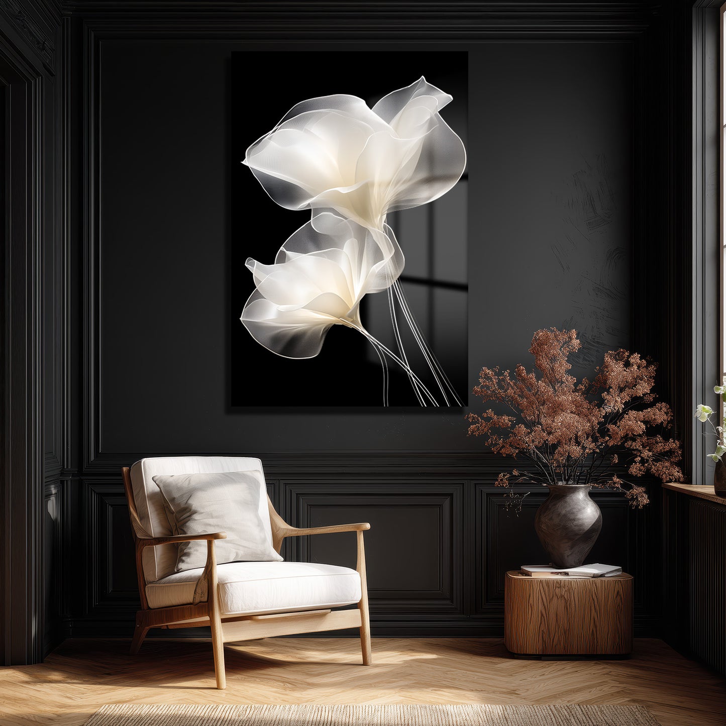 DEKORATİF DİKEY CAM TABLO - TT3407