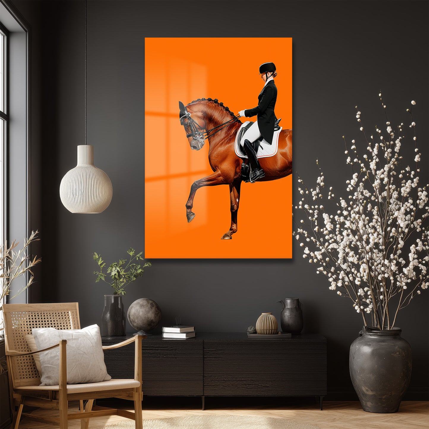 DEKORATİF DİKEY CAM TABLO - TT3355