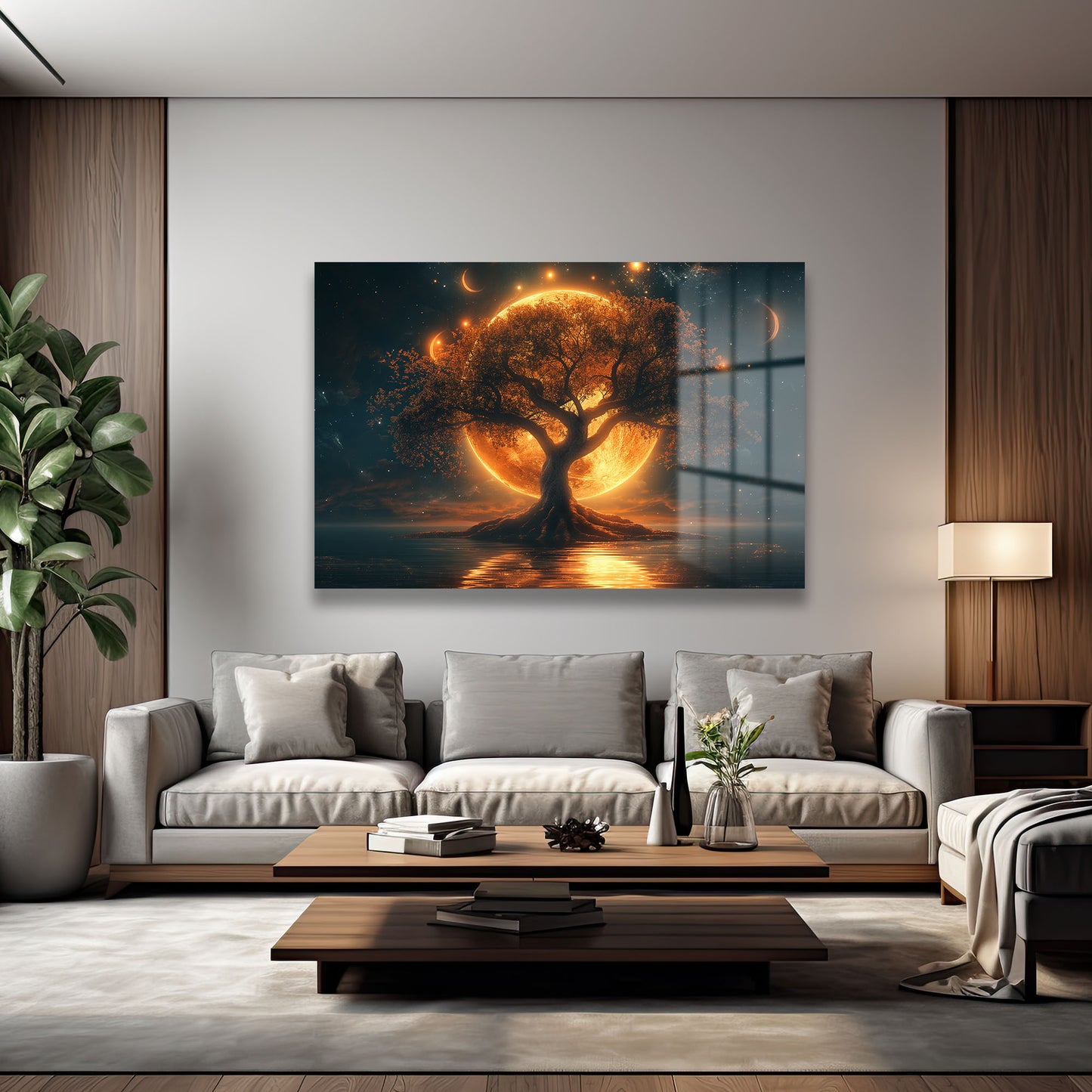 DEKORATİF YATAY CAM TABLO - TT1263