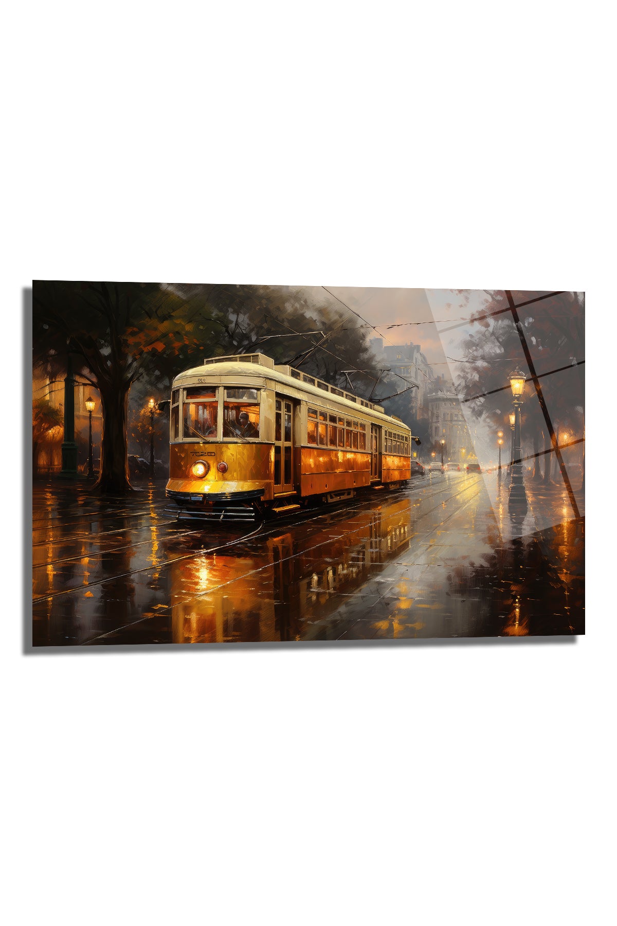 DEKORATİF YATAY CAM TABLO - TT0386