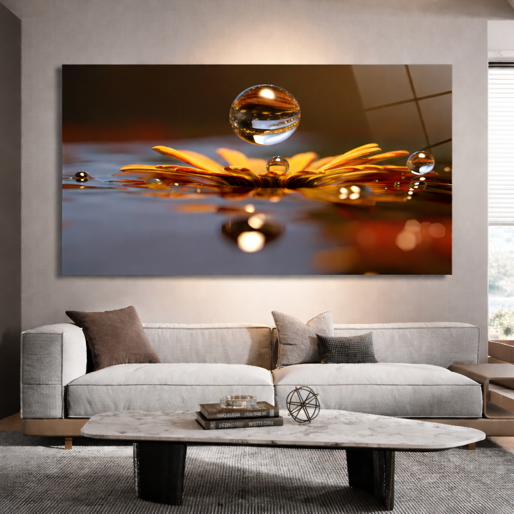 DEKORATİF YATAY CAM TABLO - TT3124