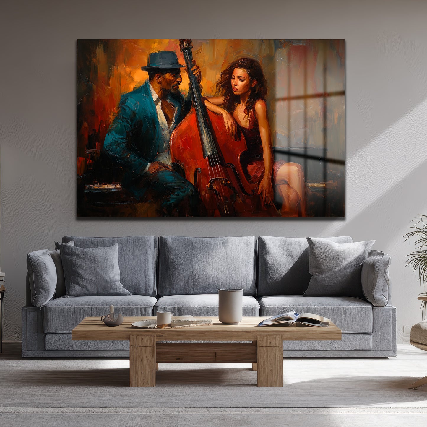 DEKORATİF YATAY CAM TABLO - TT3163