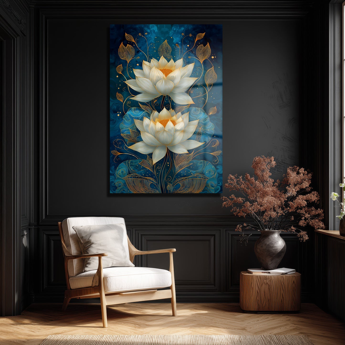 DEKORATİF DİKEY CAM TABLO - TT3481