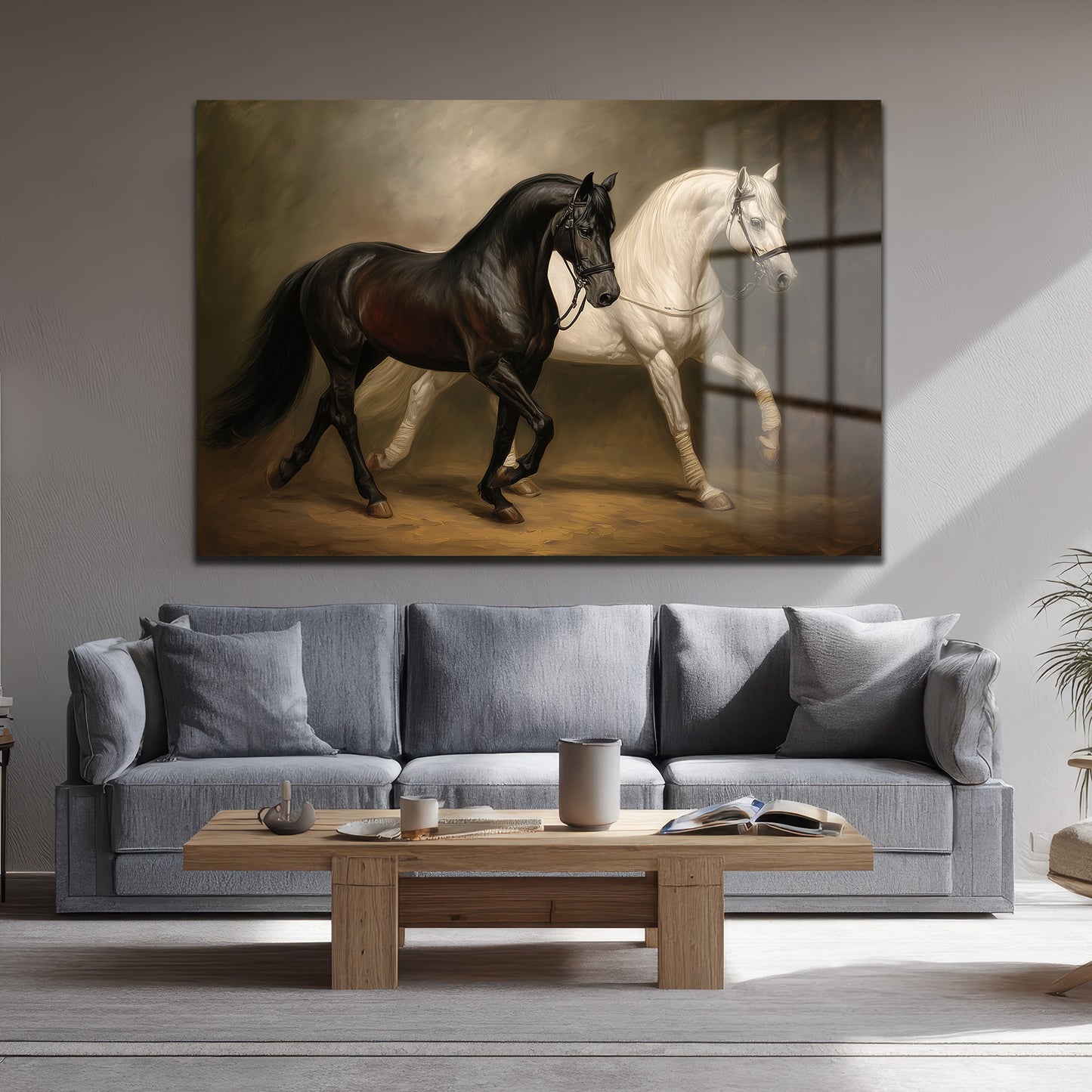 DEKORATİF YATAY CAM TABLO - TT3168