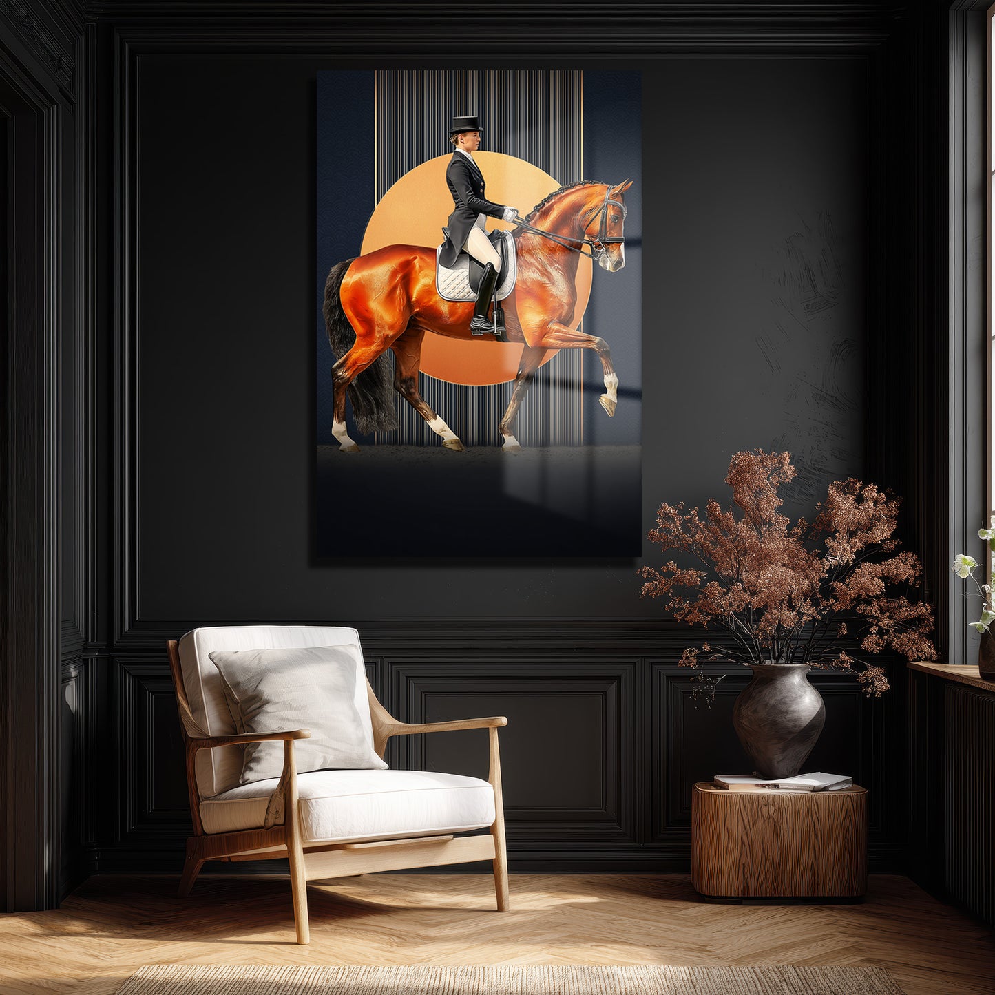 DEKORATİF DİKEY CAM TABLO - TT3415