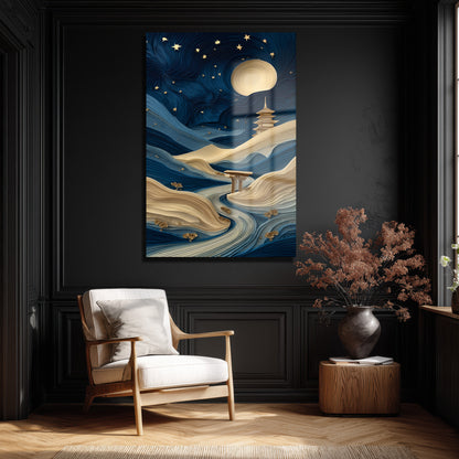 DEKORATİF DİKEY CAM TABLO - TT3486