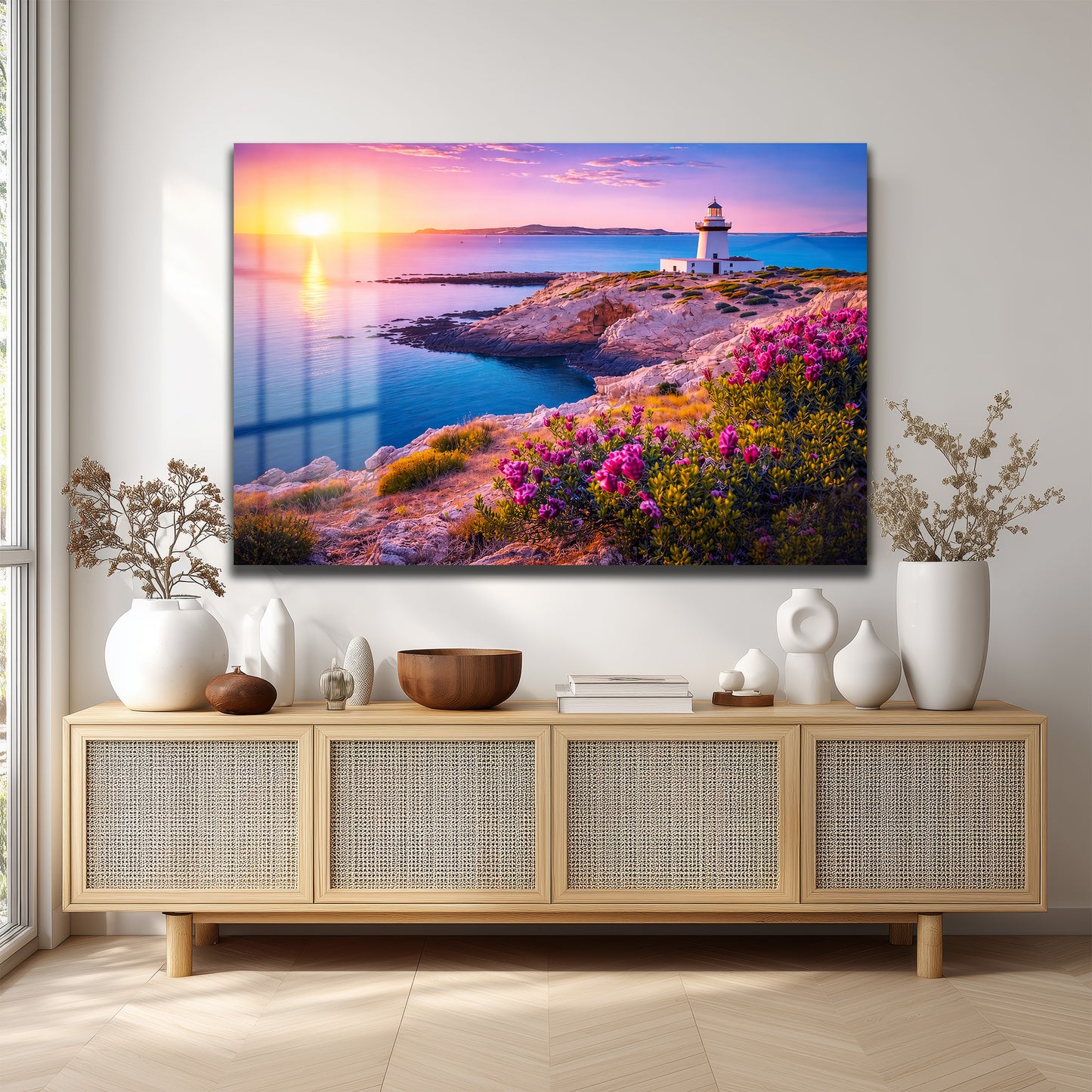 DEKORATİF YATAY CAM TABLO - TT3120