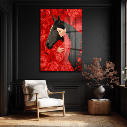 DEKORATİF DİKEY CAM TABLO - TT3487