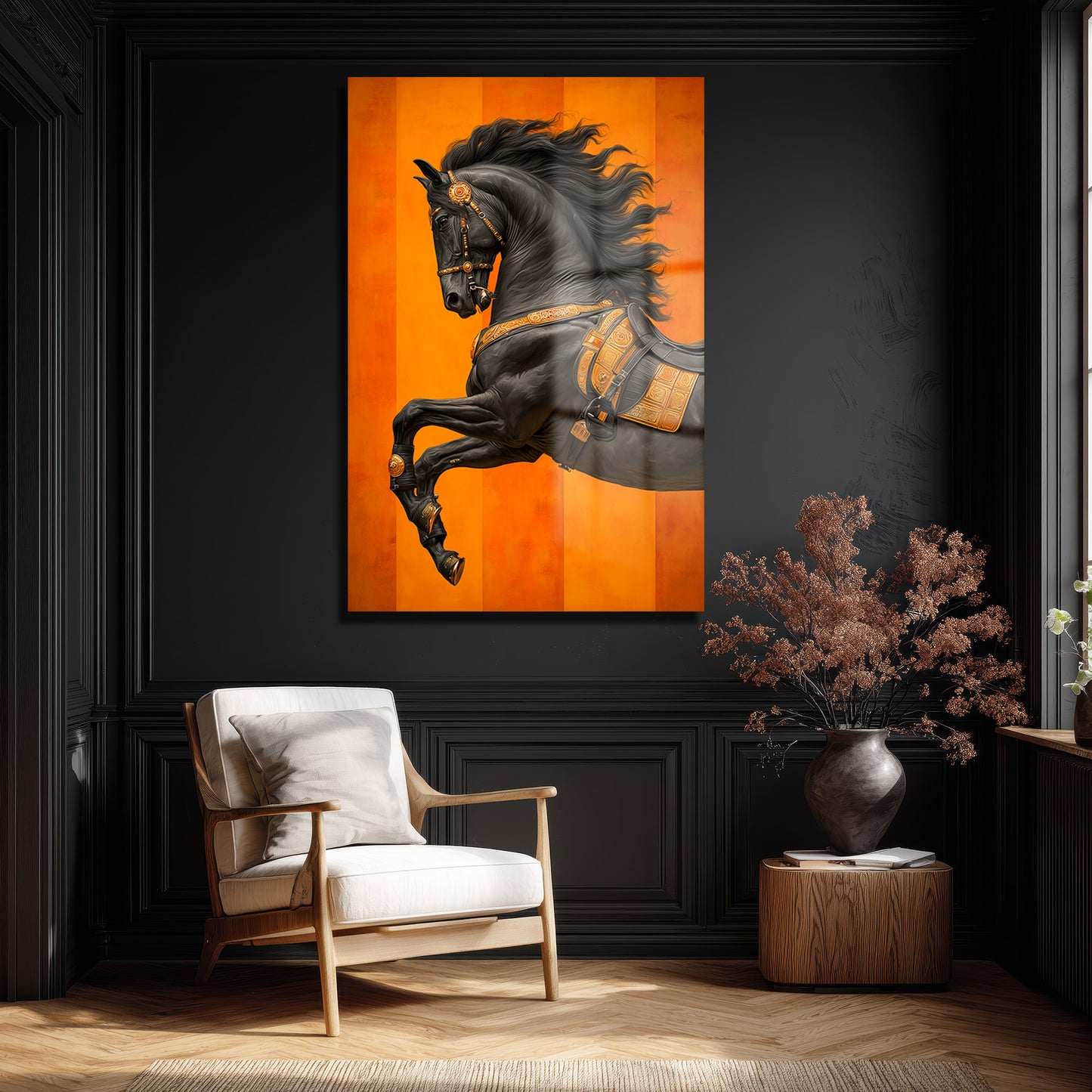 DEKORATİF DİKEY CAM TABLO - TT3419