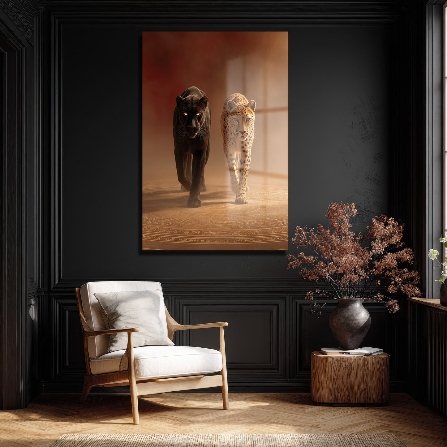 DEKORATİF DİKEY CAM TABLO - TT3490