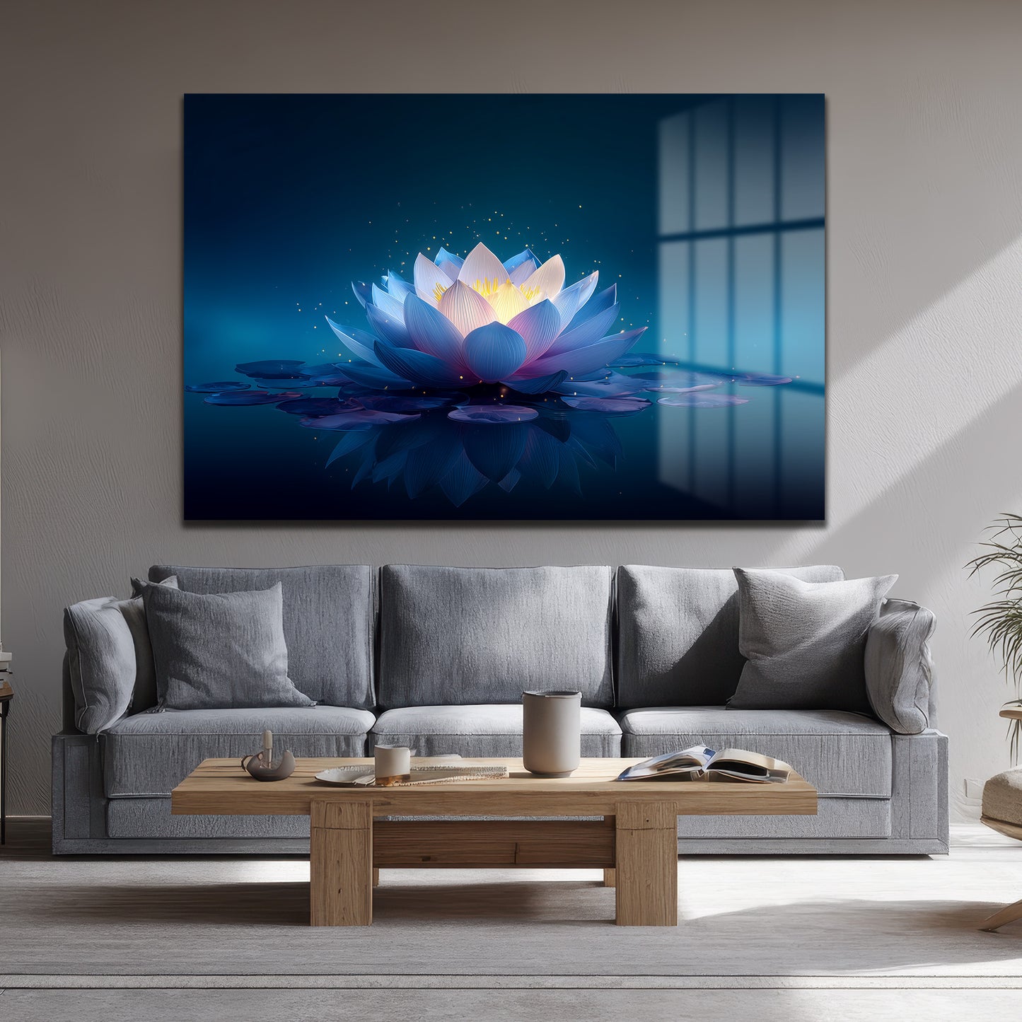 DEKORATİF YATAY CAM TABLO - TT3177