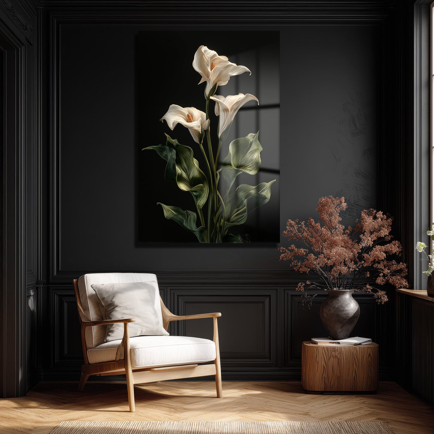 DEKORATİF DİKEY CAM TABLO - TT3493