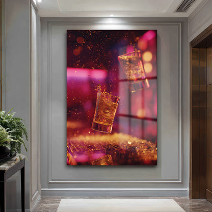 DEKORATİF DİKEY CAM TABLO - TT3328