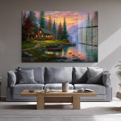 DEKORATİF YATAY CAM TABLO - TT3180