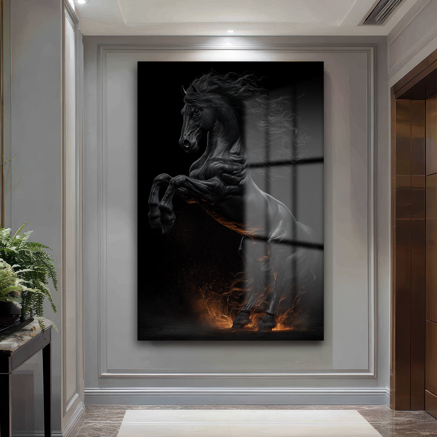 DEKORATİF DİKEY CAM TABLO - TT3329