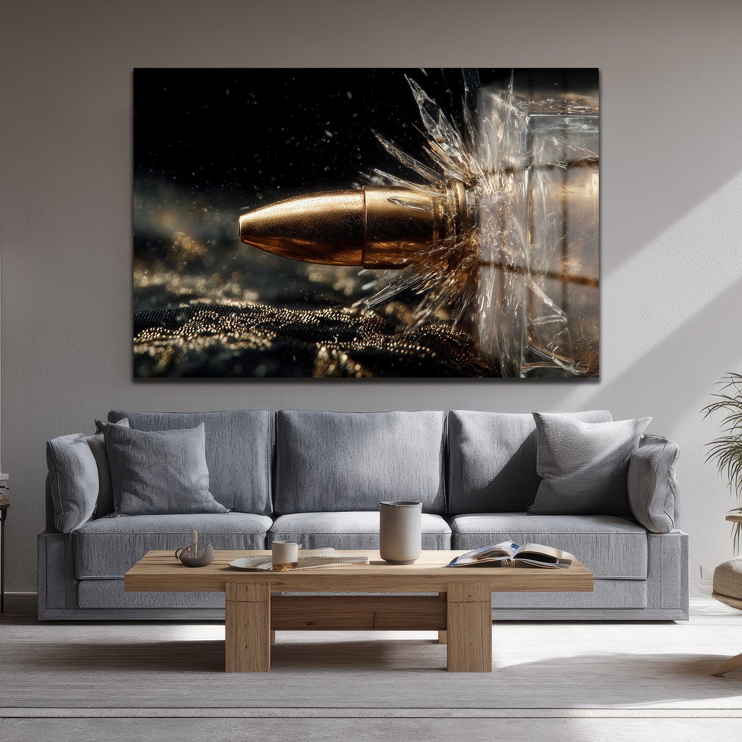 DEKORATİF YATAY CAM TABLO - TT3181