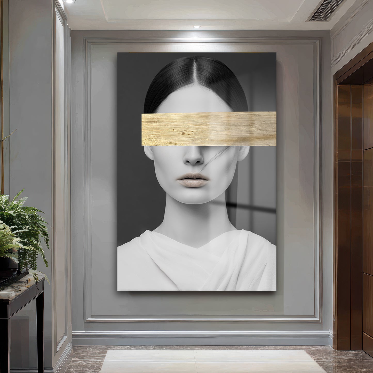 DEKORATİF DİKEY CAM TABLO - TT3357