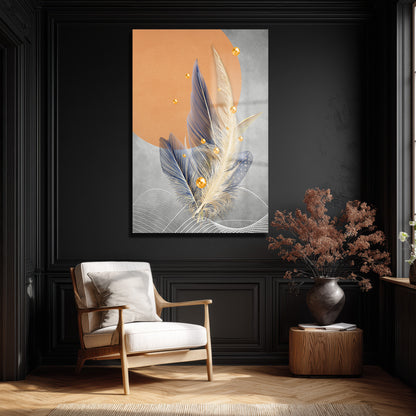 DEKORATİF DİKEY CAM TABLO - TT3499