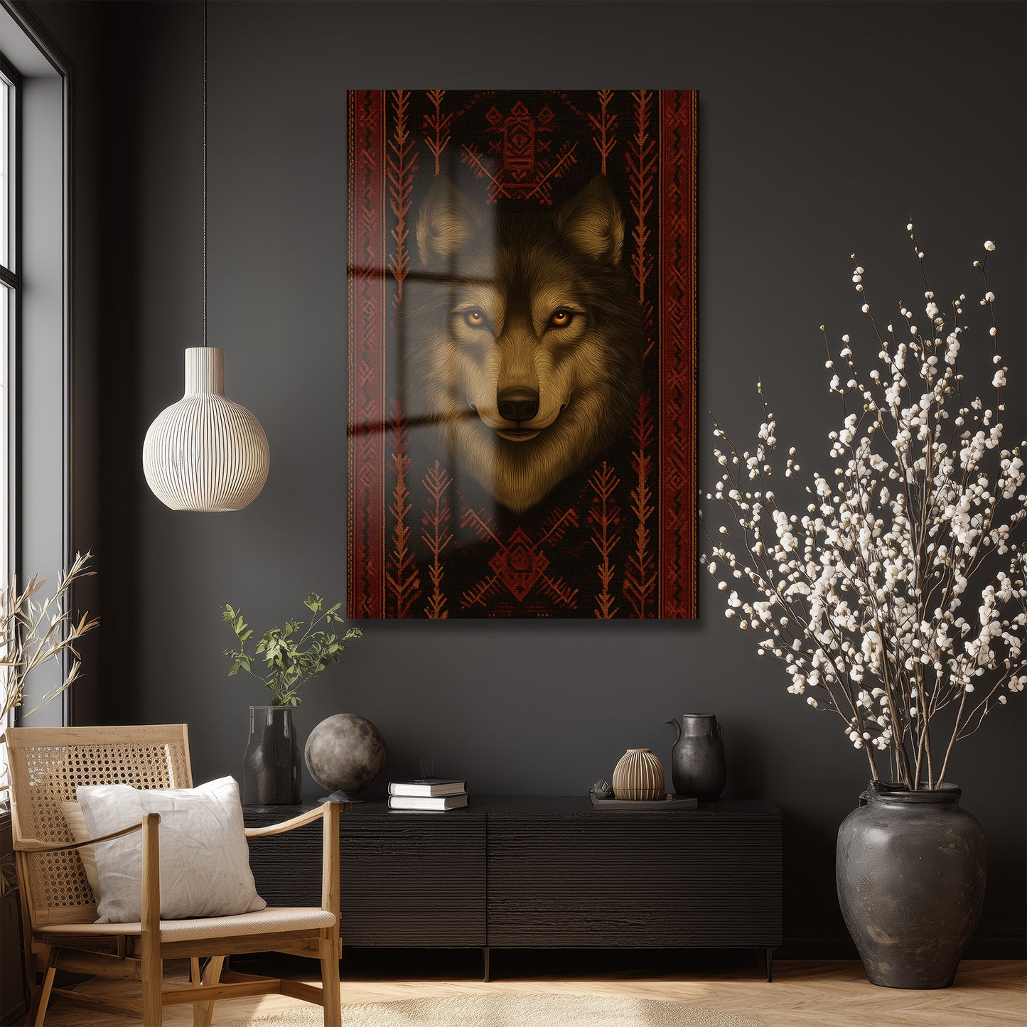 DEKORATİF DİKEY CAM TABLO - TT3251