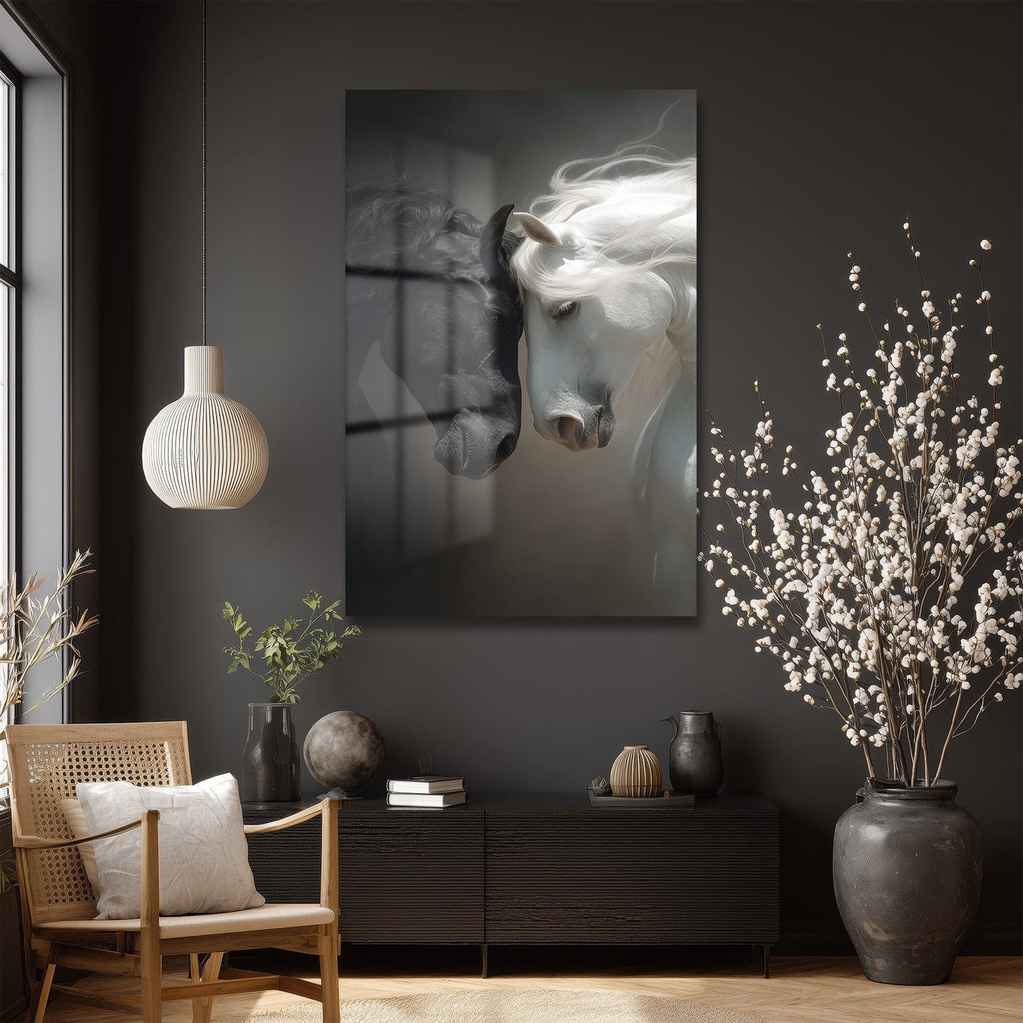 DEKORATİF DİKEY CAM TABLO - TT3447