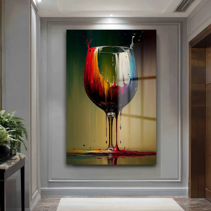 DEKORATİF DİKEY CAM TABLO - TT3334