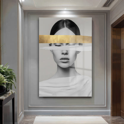 DEKORATİF DİKEY CAM TABLO - TT3358