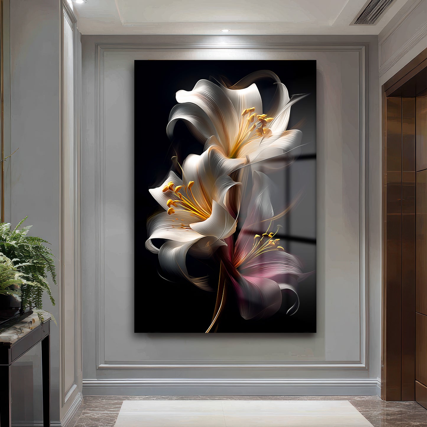 DEKORATİF DİKEY CAM TABLO - TT3335