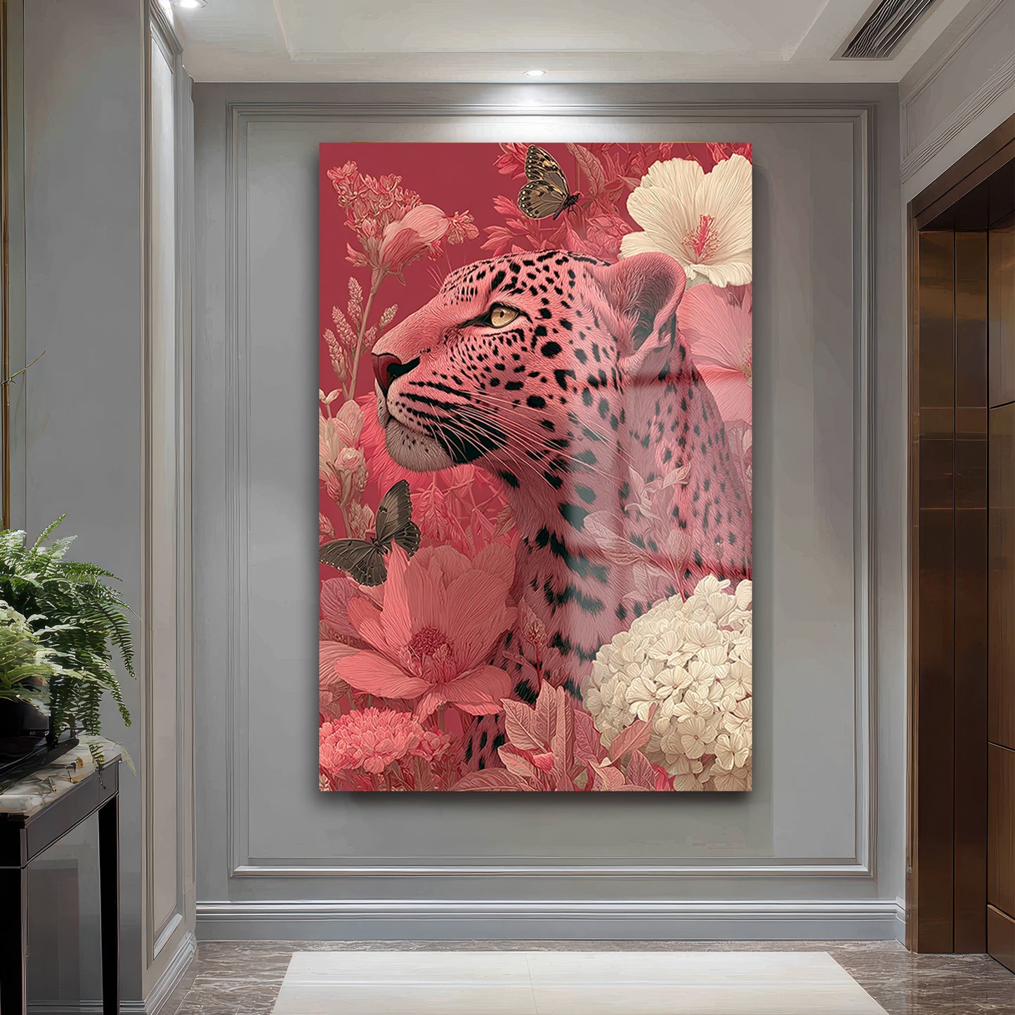 DEKORATİF DİKEY CAM TABLO - TT3361