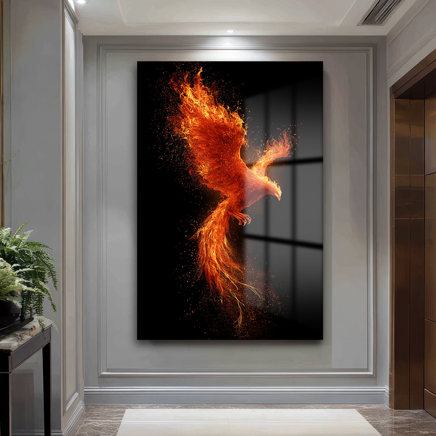 DEKORATİF DİKEY CAM TABLO - TT3362