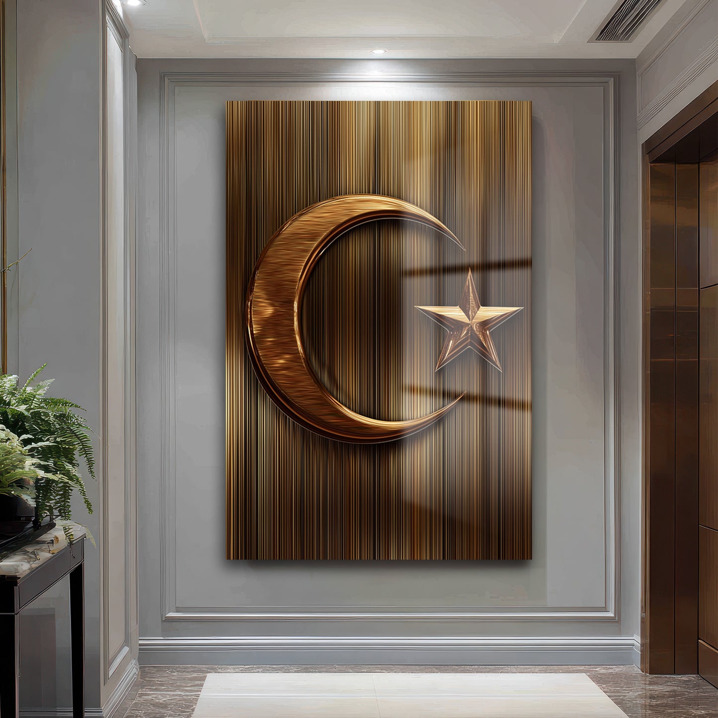 DEKORATİF DİKEY CAM TABLO - TT3339