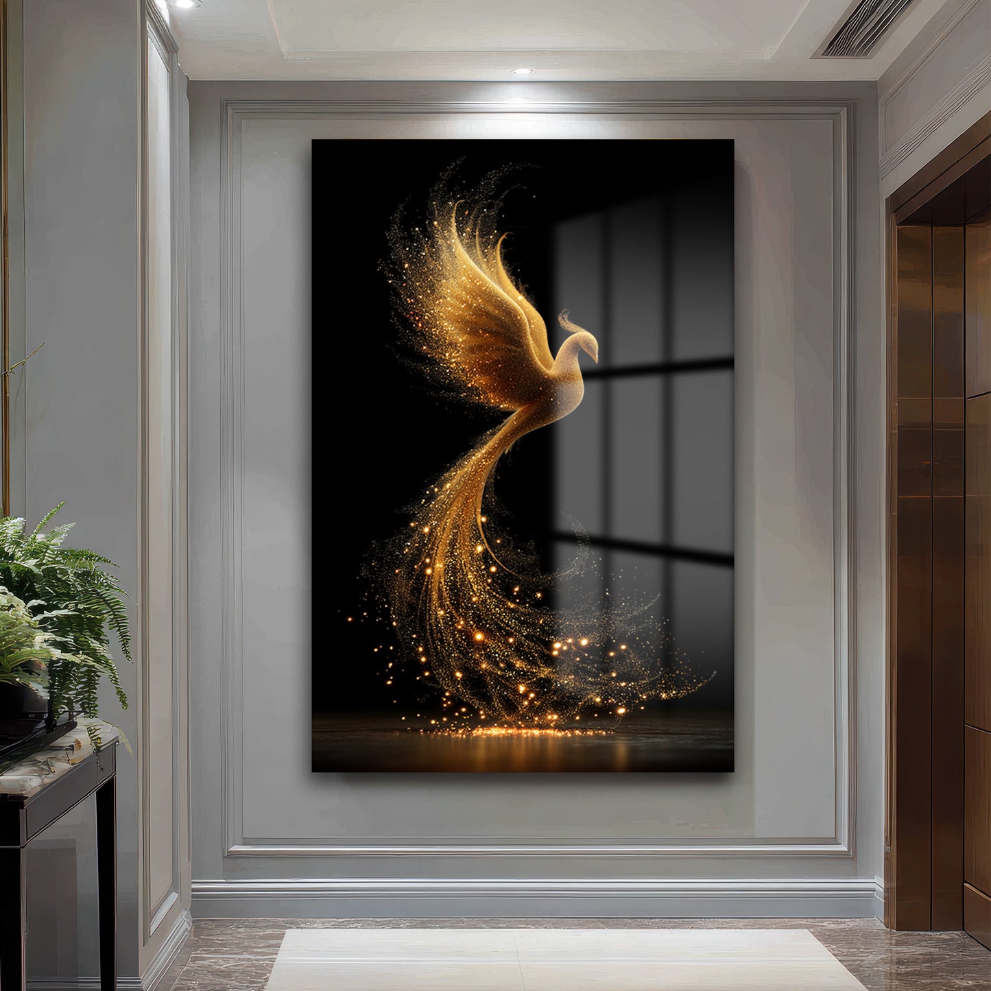 DEKORATİF DİKEY CAM TABLO - TT3363