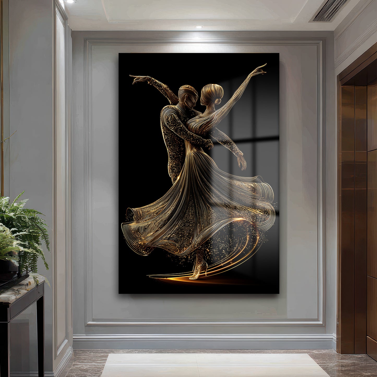 DEKORATİF DİKEY CAM TABLO - TT3340