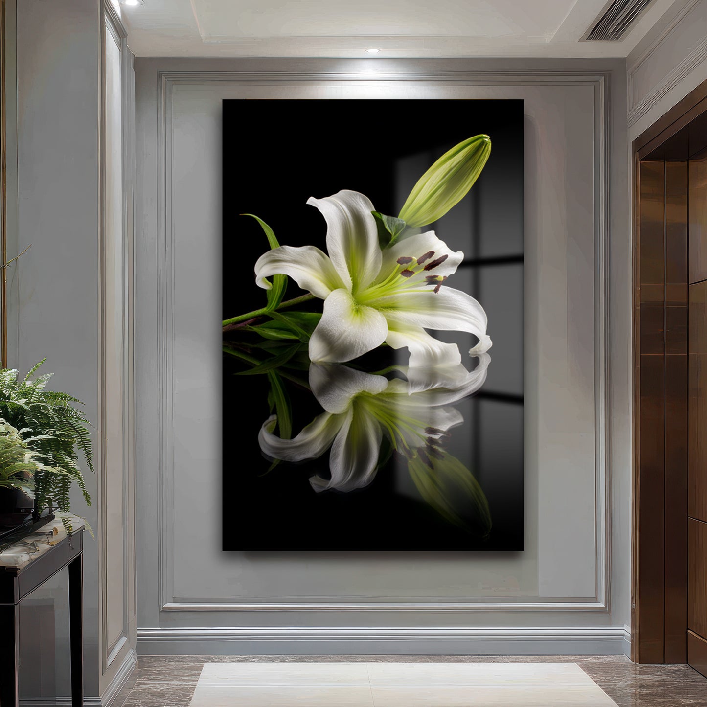 DEKORATİF DİKEY CAM TABLO - TT3433