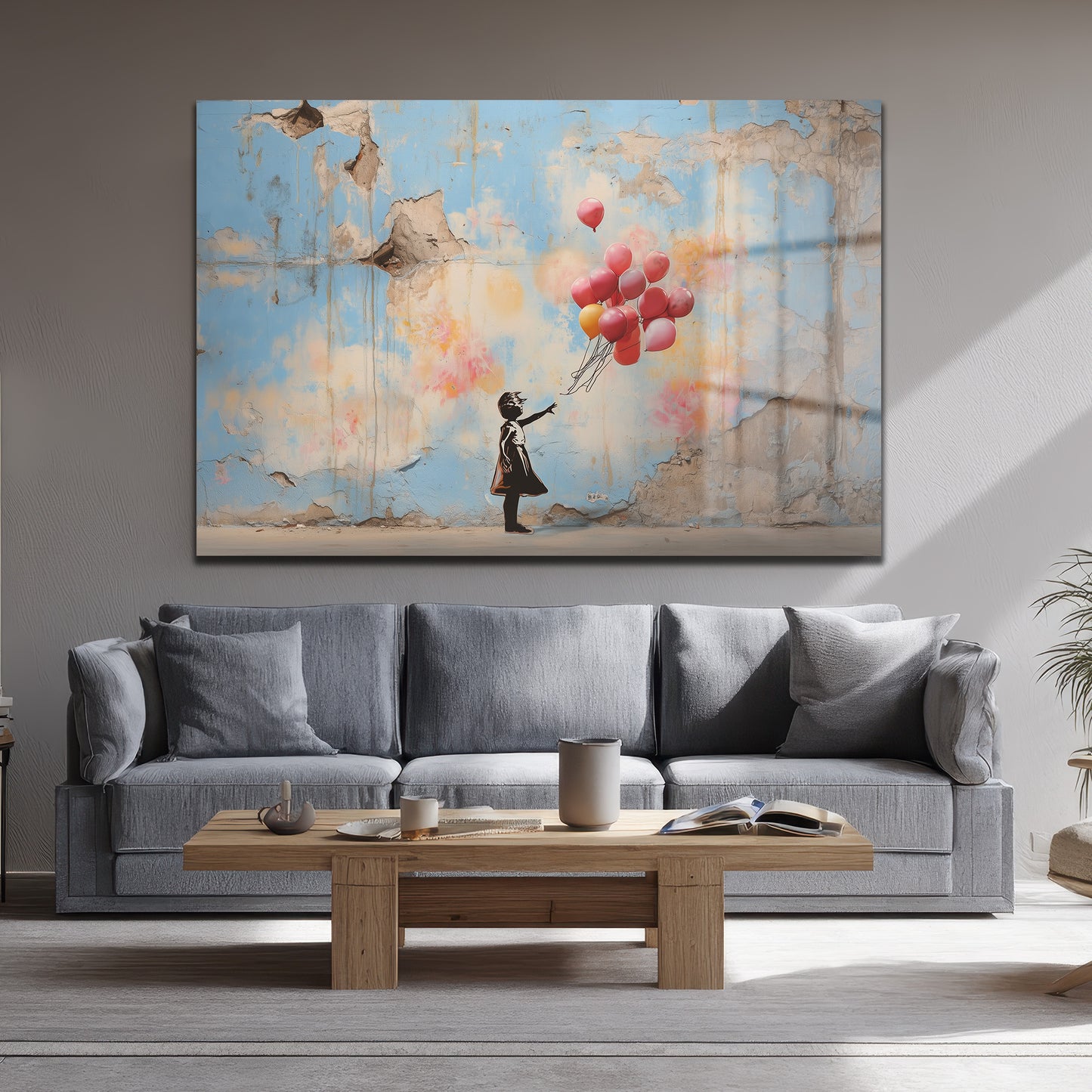 DEKORATİF YATAY CAM TABLO - TT3192