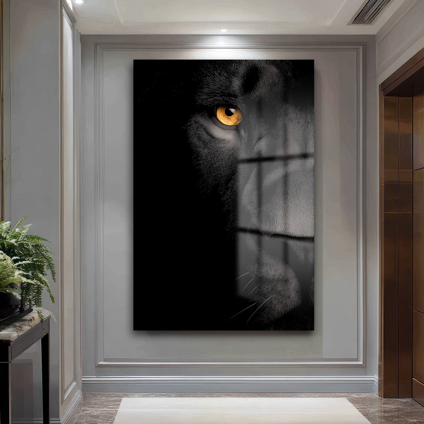 DEKORATİF DİKEY CAM TABLO - TT3341