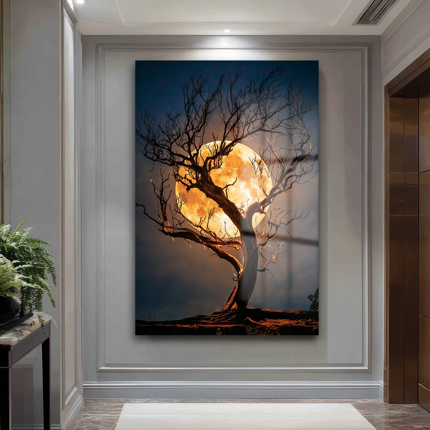 DEKORATİF DİKEY CAM TABLO - TT3365