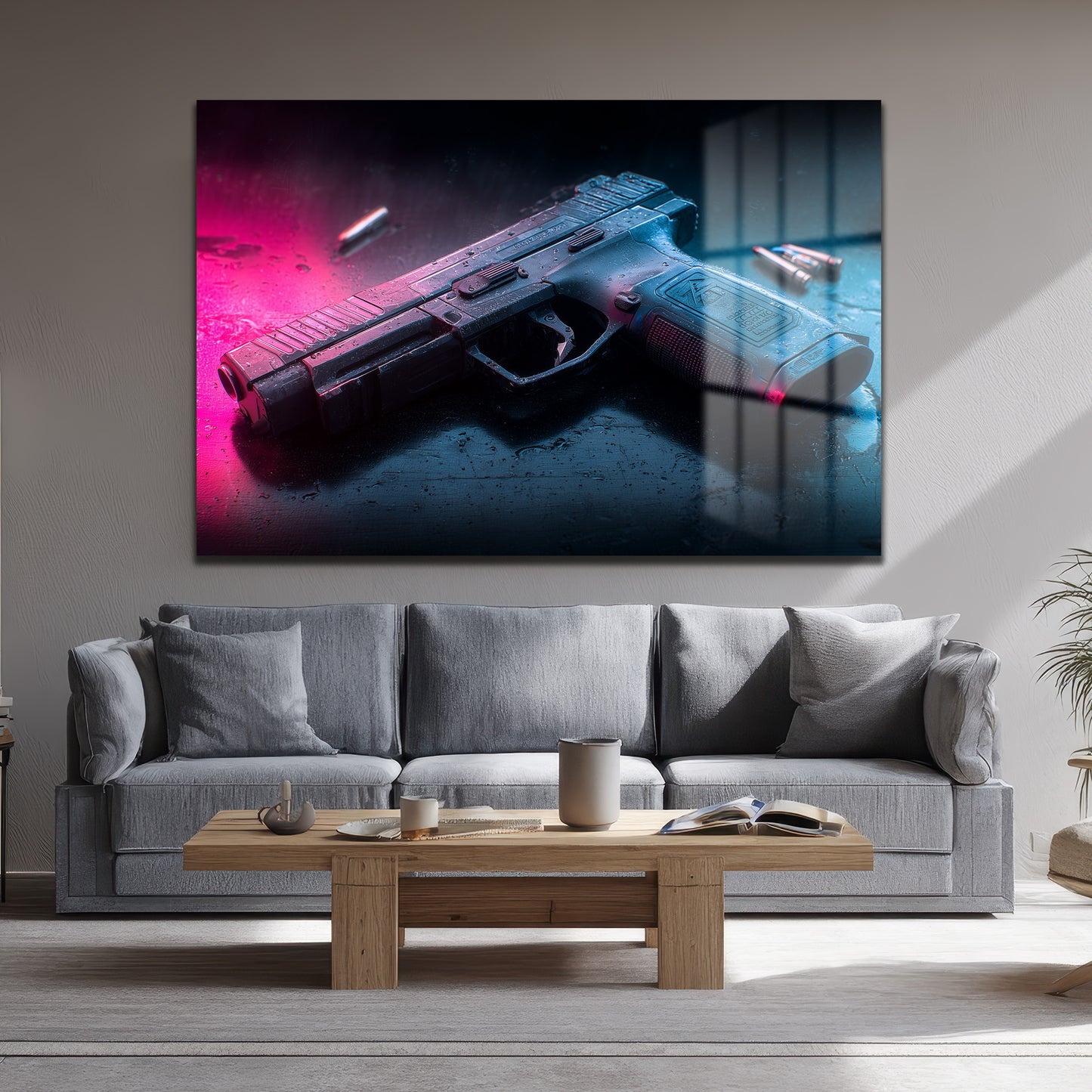 DEKORATİF YATAY CAM TABLO - TT3193