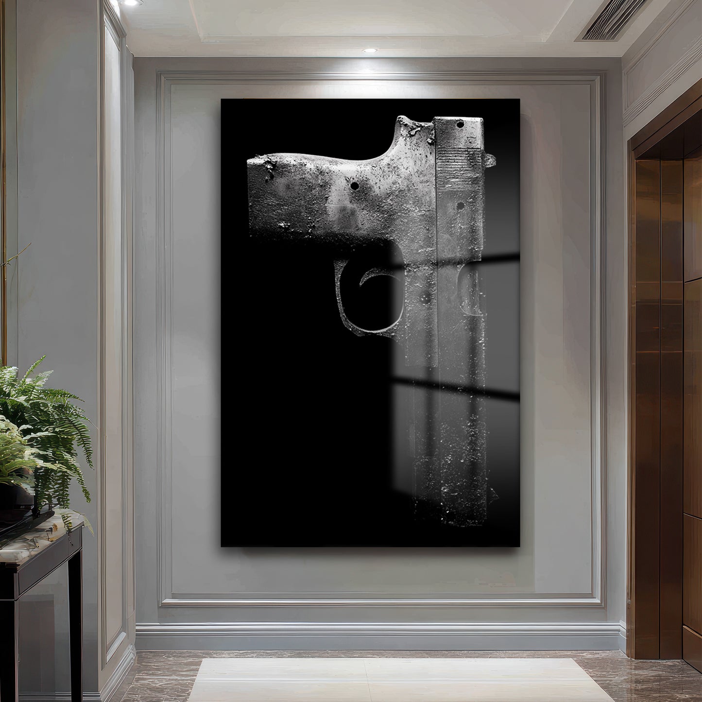 DEKORATİF DİKEY CAM TABLO - TT3342