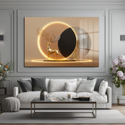 DEKORATİF YATAY CAM TABLO - TT3185