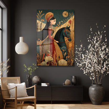 DEKORATİF DİKEY CAM TABLO - TT3448