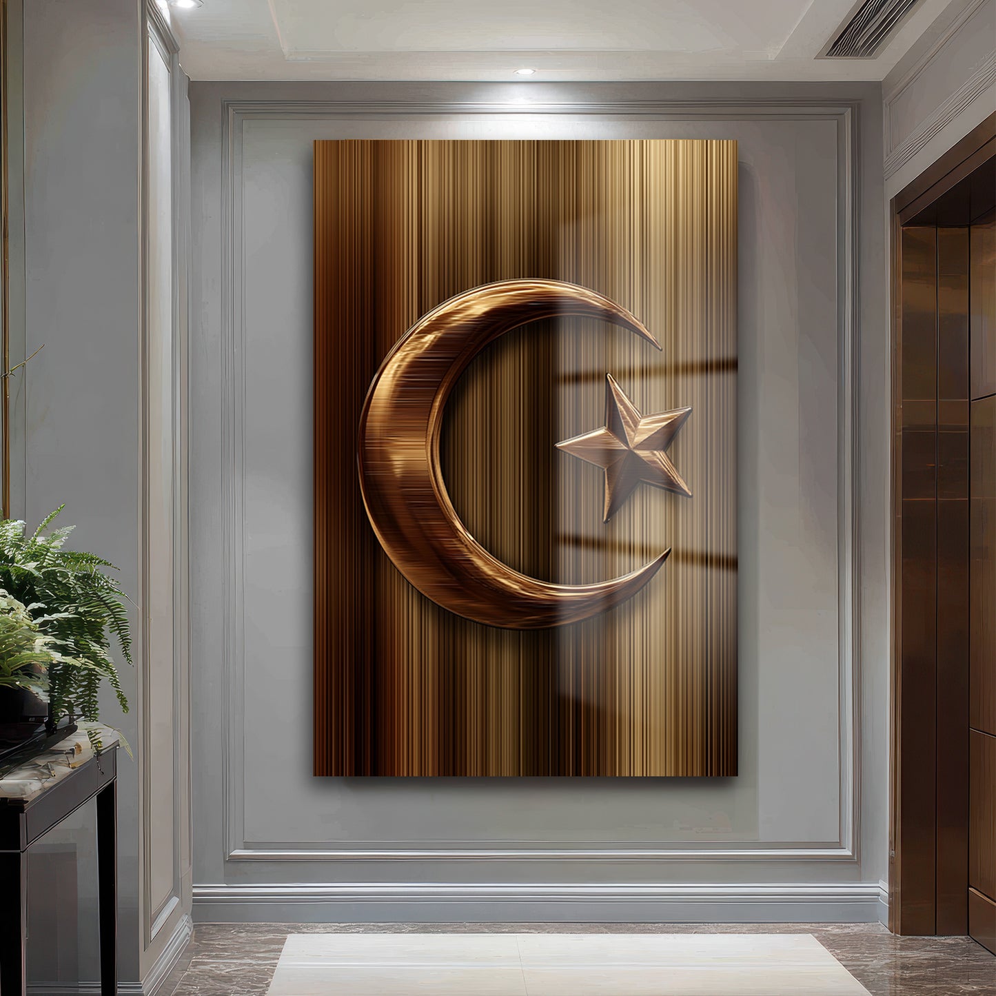 DEKORATİF DİKEY CAM TABLO - TT3344