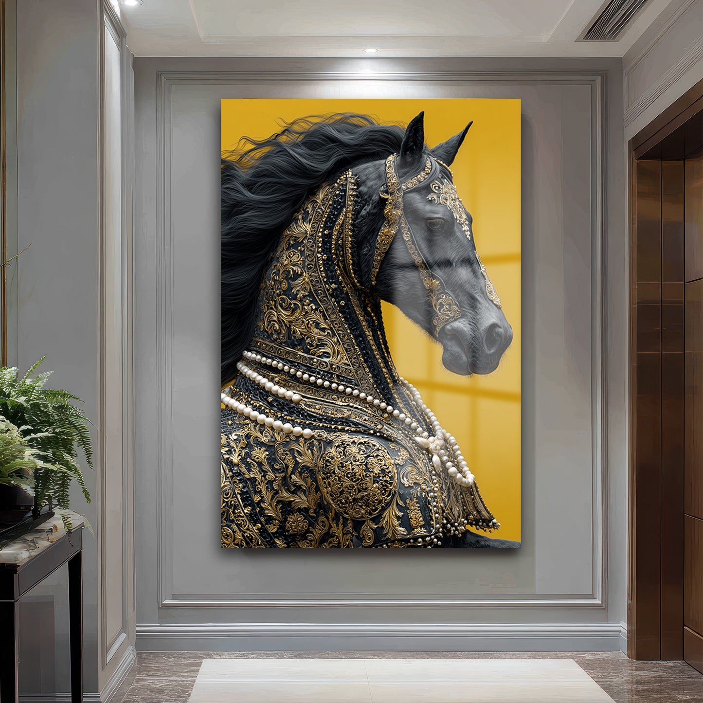 DEKORATİF DİKEY CAM TABLO - TT3369