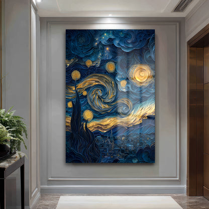 DEKORATİF DİKEY CAM TABLO - TT3371