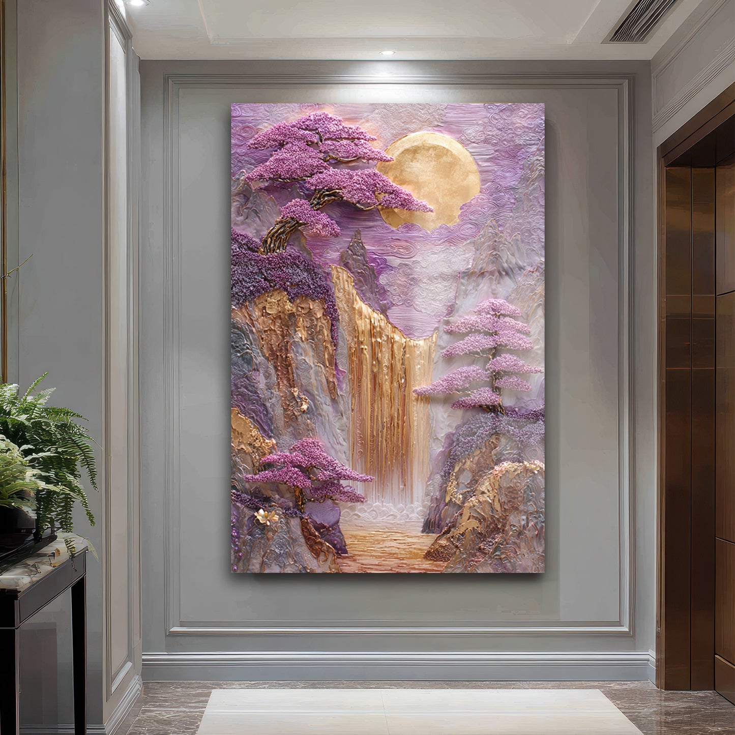 DEKORATİF DİKEY CAM TABLO - TT3441